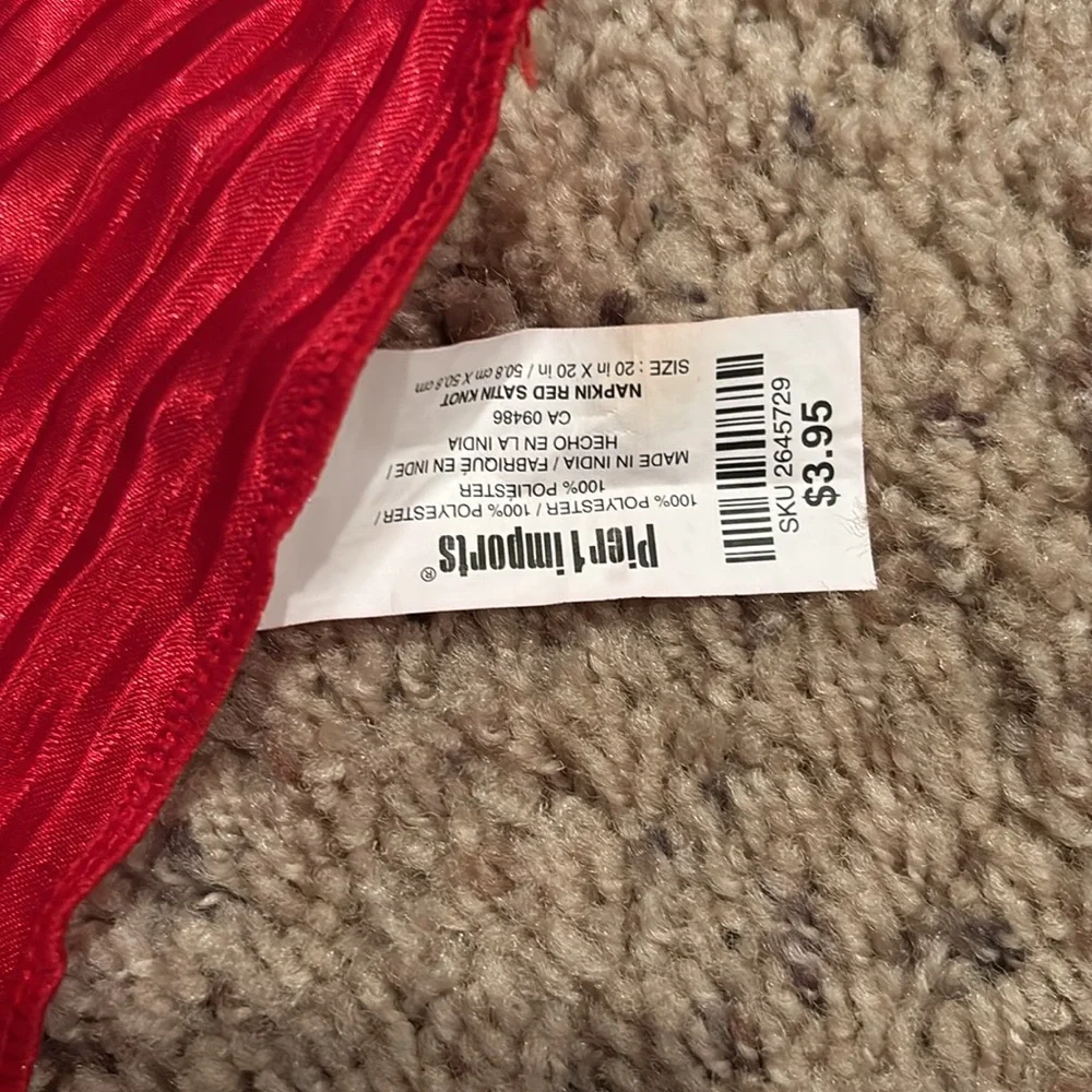 Pier 1 Red Napkins